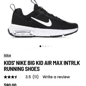 Nike Kids' Air Max Running Shoes - Black and White